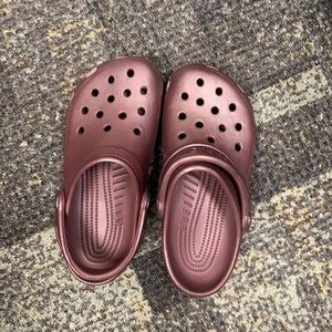 Brand new dark burgundy crocs